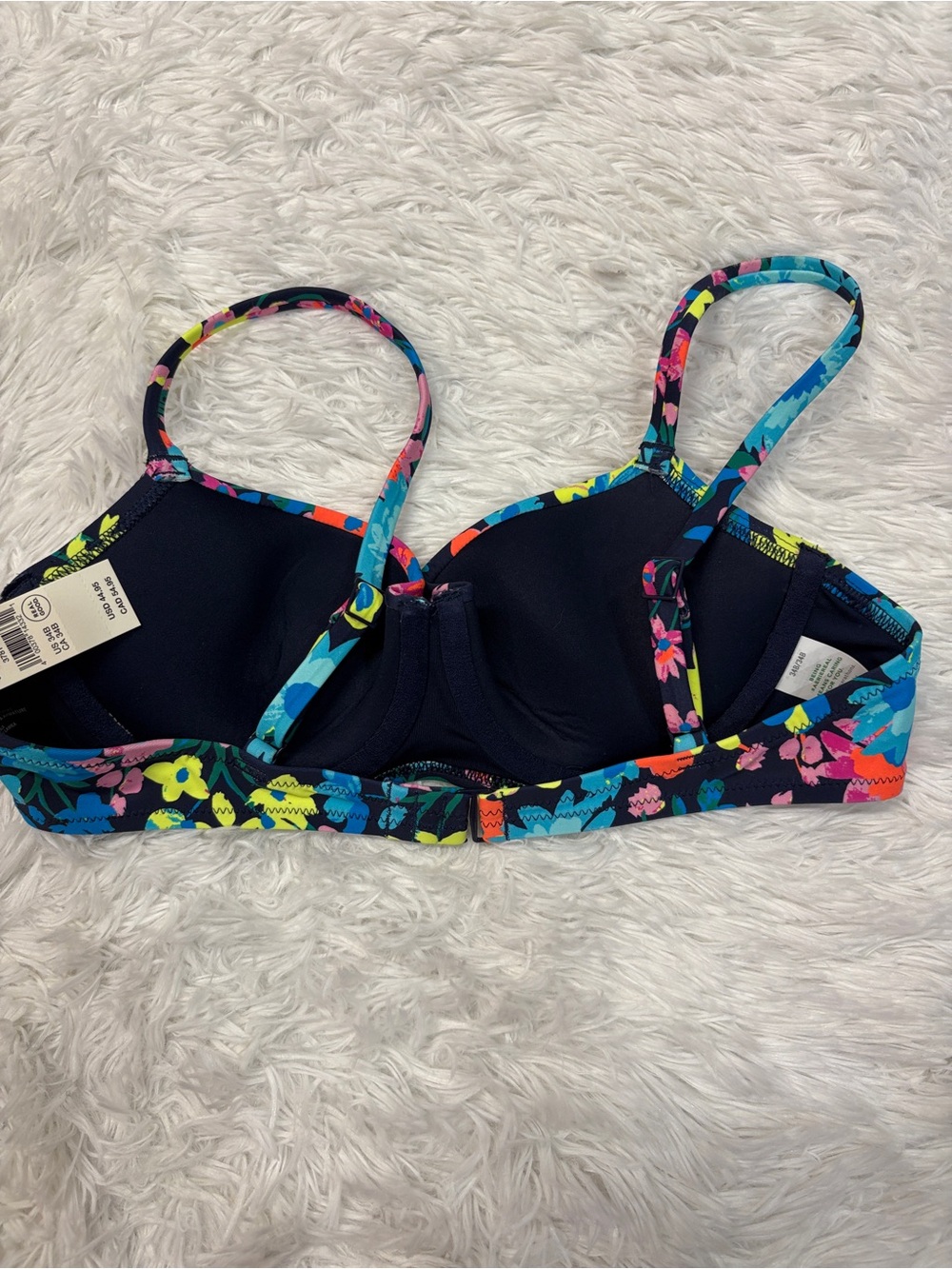 Aerie Blue Multi Floral Bikini Top - Picture 3 of 4